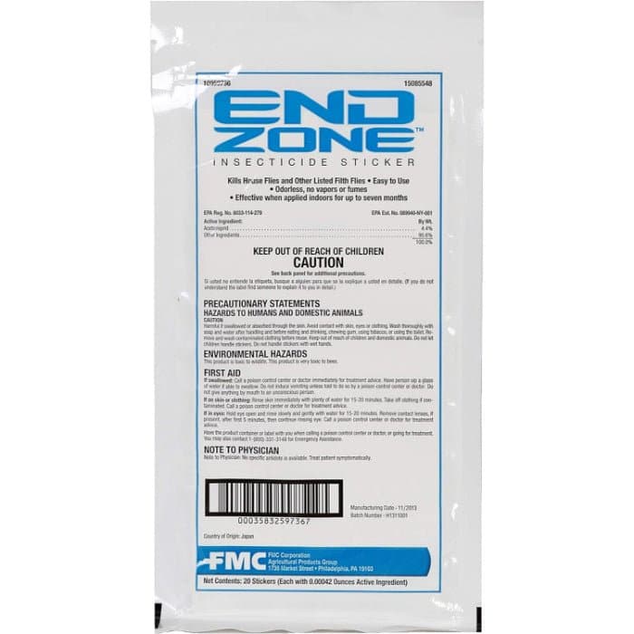 Endzone Insecticide Sticker – Pest Control Products Depot